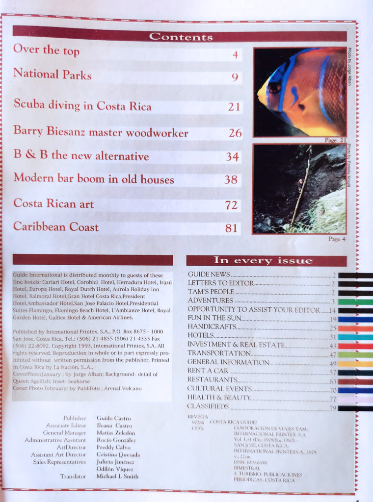 1993 Guide Magazine Barry Biesanz master woodworker index