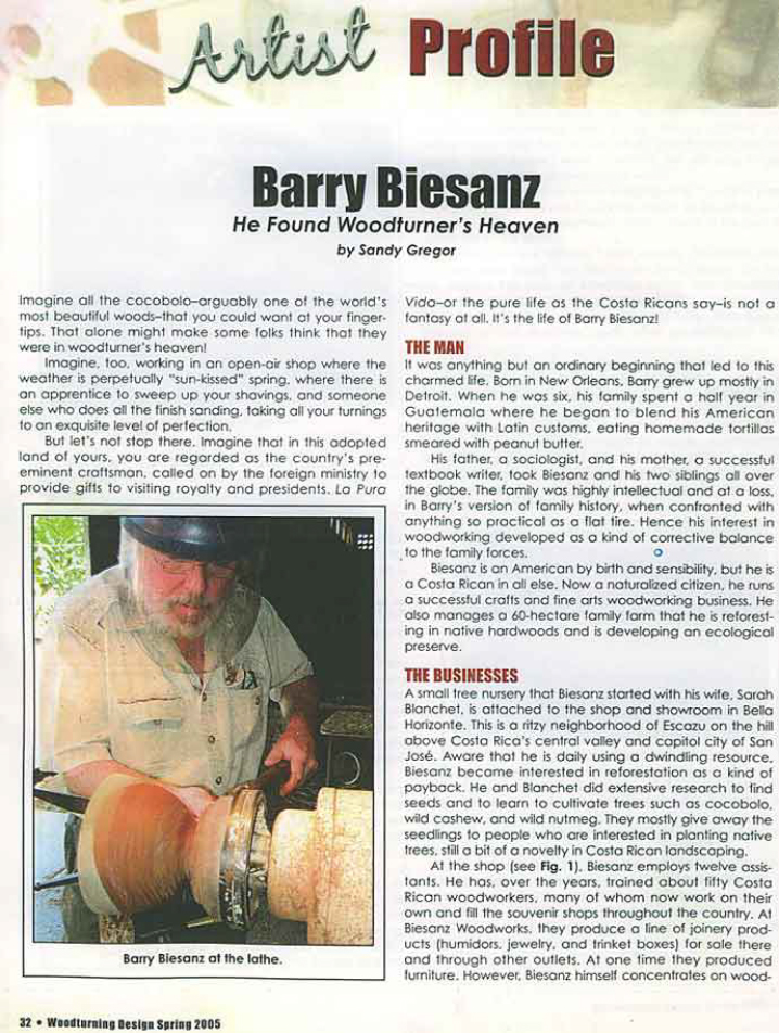 Wood Turning Design 2005