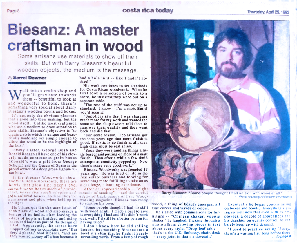 Barry Biesanz - A Master Craftsman in Wood